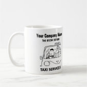 Mug Services de location de taxi et de voiture Dessin (Gauche)
