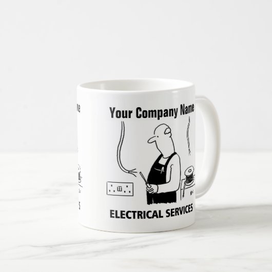 Mug Services électriques. Électricien (Devant droit)