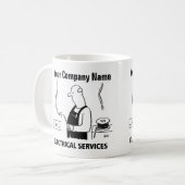 Mug Services électriques. Électricien (Devant gauche)
