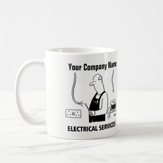 Mug Services électriques. Électricien (Gauche)