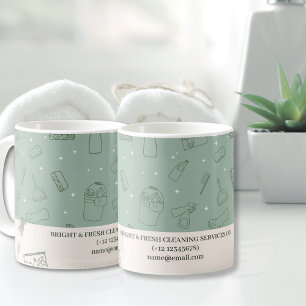 Mug Services minimalistes simples de nettoyage à la cr