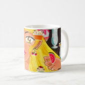 Mug Serviette, la fille qui aime des bonbons | dans (Devant droit)