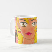 Mug Serviette, la fille qui aime des bonbons | dans (Devant gauche)