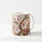 Mug Serviettes de bain en fleurs (Devant droit)