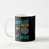 Mug Serving Aces depuis 1985 Badminton Lover 40th Birt (Gauche)