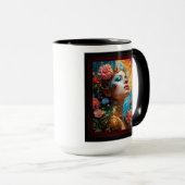 Mug Ses délices floraux AI Concept Art de Xzendor7 (Devant droit)