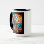 Mug Ses délices floraux AI Concept Art de Xzendor7 (Devant gauche)