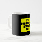 Mug Ses Données Prononcées Pas Données - Drôle Sarcas (Devant gauche)