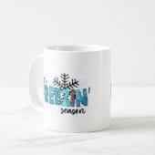 Mug Ses flocons de neige glacée Fêtes d'hiver (Devant gauche)