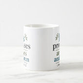 Mug Ses promesses sont oui et amen Écriture chrétienne (Centre)