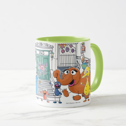 Mug Sesame Pals Doodley Graphisme (Devant droit)