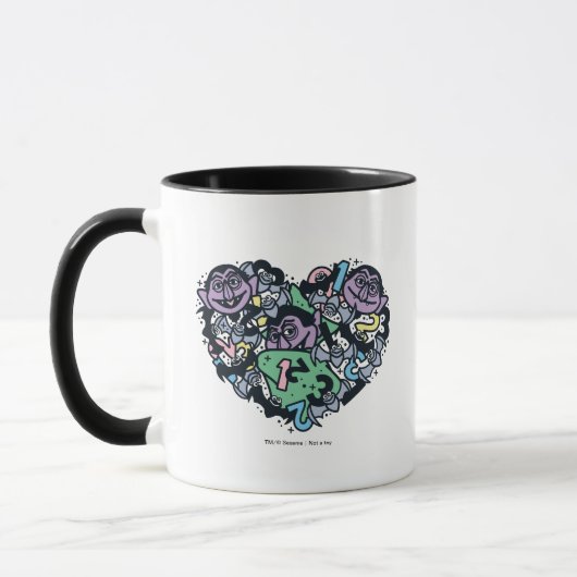 Mug Sésame Sésame | Comte von Count Doodle Heart (Gauche)