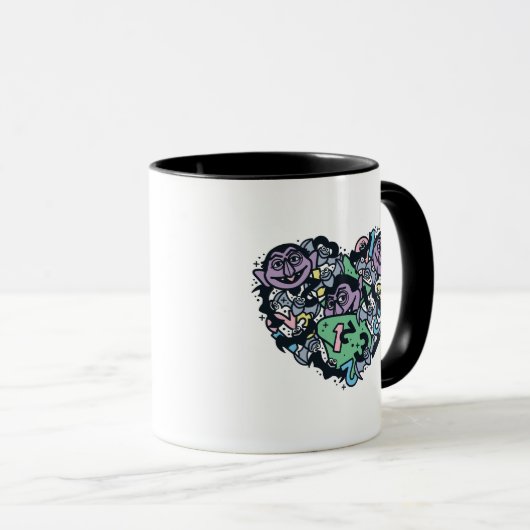Mug Sésame Sésame | Comte von Count Doodle Heart (Devant droit)