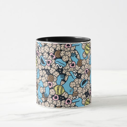 Mug Sésame Sésame | Cookie Monster Doodle Motif (Centre)
