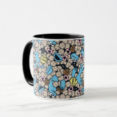 Mug Sésame Sésame | Cookie Monster Doodle Motif (Devant gauche)