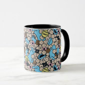 Mug Sésame Sésame | Cookie Monster Doodle Motif (Devant droit)