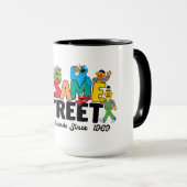 Mug Sesame Street | Amis à Poils Depuis 1969 (Devant droit)