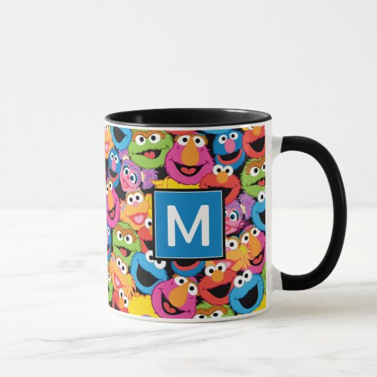 Mug Sesame Street Caractère Face Monogramme (Droite)