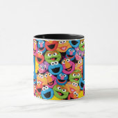 Mug Sesame Street Caractère Visages Nom et monogramme (Centre)