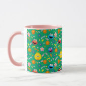 Mug Sesame Street Green Floral Motif (Gauche)