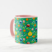 Mug Sesame Street Green Floral Motif (Devant gauche)