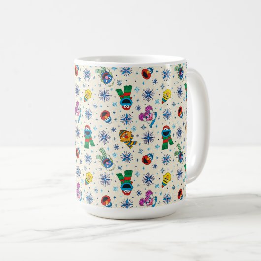 Mug Sesame Street Noël Snowflake Motif (Devant droit)