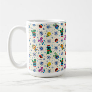 Mug Sesame Street Noël Snowflake Motif