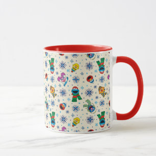 Mug Sesame Street Noël Snowflake Motif
