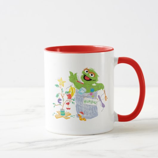 Mug Sesame Street | Oscar - Sapin de Noël (Droite)