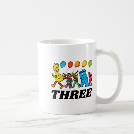 Mug Sesame Street Pals 3rd Birthday Balloons Toddler  (Droite)