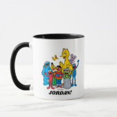 Mug Sesame Street Pals brandissant (Gauche)