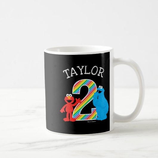 Mug Sesame Street Pals Chalkboard Rainbow 2nd Birthday (Droite)