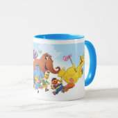 Mug Sesame Street Run ! Illustration de caractère (Devant droit)