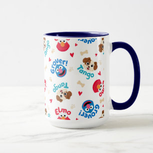 Mug Sesame Street   Tango, Elmo et Grover Pattern