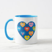 Mug Sesame Street Valentine Hearts Motif (Gauche)