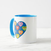 Mug Sesame Street Valentine Hearts Motif (Devant gauche)