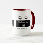 Mug S'est réveillé comme le ce des cils attaquent dans (Devant droit)