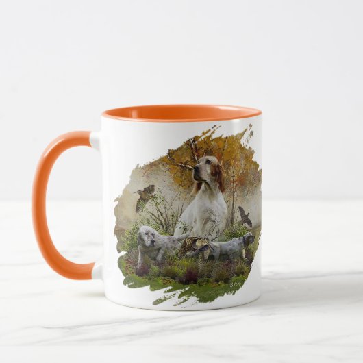 Mug Set anglais avec faisans, art (Gauche)