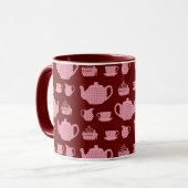 Mug Set de thé à base de pois rose en Bourgogne (Devant gauche)