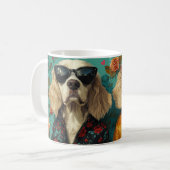 Mug Setter Anglais Avec Roses De Saint-Valentin De Coe (Devant gauche)