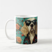 Mug Setter Anglais Avec Roses De Saint-Valentin De Coe (Gauche)