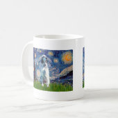 Mug Setter anglais (BW) - Nuit étoilée (Devant gauche)