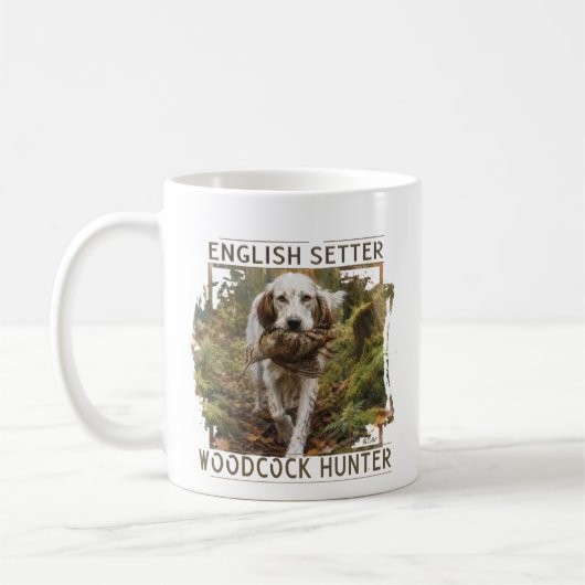 Mug Setter anglais, chasse à la bécasse (Gauche)