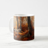 Mug Setter anglais en automne Leaves Fall Inspire (Devant gauche)