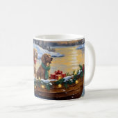 Mug Setter Anglais Noël Bateau Fêtes (Devant droit)