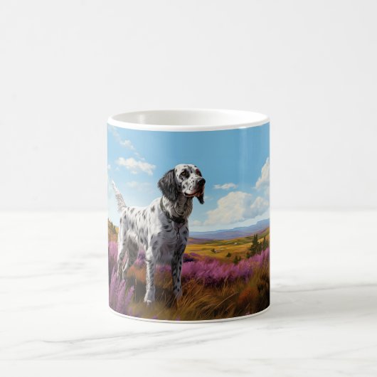 Mug Setter anglais sur la mare (Centre)