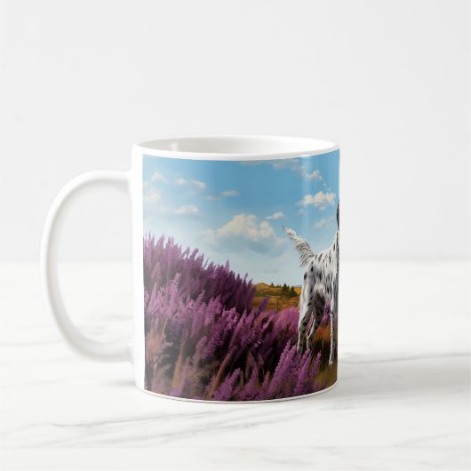 Mug Setter anglais sur la mare (Gauche)