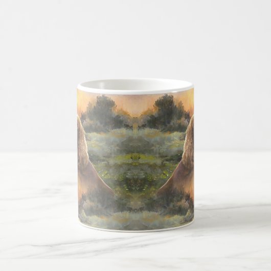 Mug setter irlandais avec chiot (Centre)
