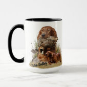 Mug Setter irlandais, Chasse à la bécasse, Art (Gauche)