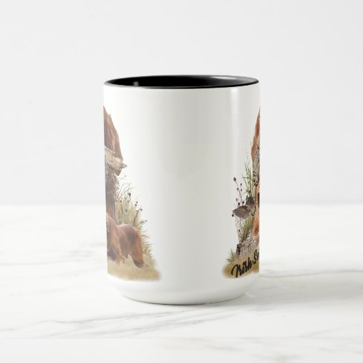 Mug Setter irlandais, Chasse à la bécasse, Art (Centre)